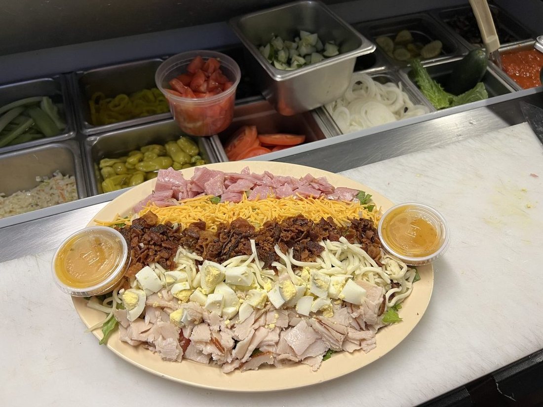 Loaded chef salad at Kelly's Keywest